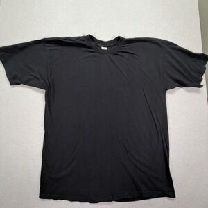 Tanu Harlem Mens T-Shirt Relaxed Black 100% Cotton Short Sleeve 6XL